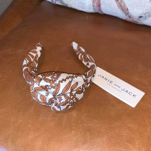 Janie & Jack Baby Neutral Fall Themed Knot Headband New - Picture 1 of 4